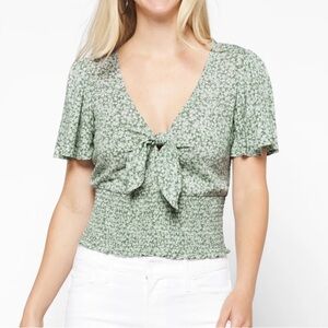 Smocked crop top